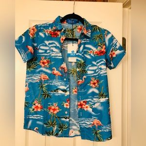 SSRL boys collection. Boys tropical/ vacation shirt. Small NWT